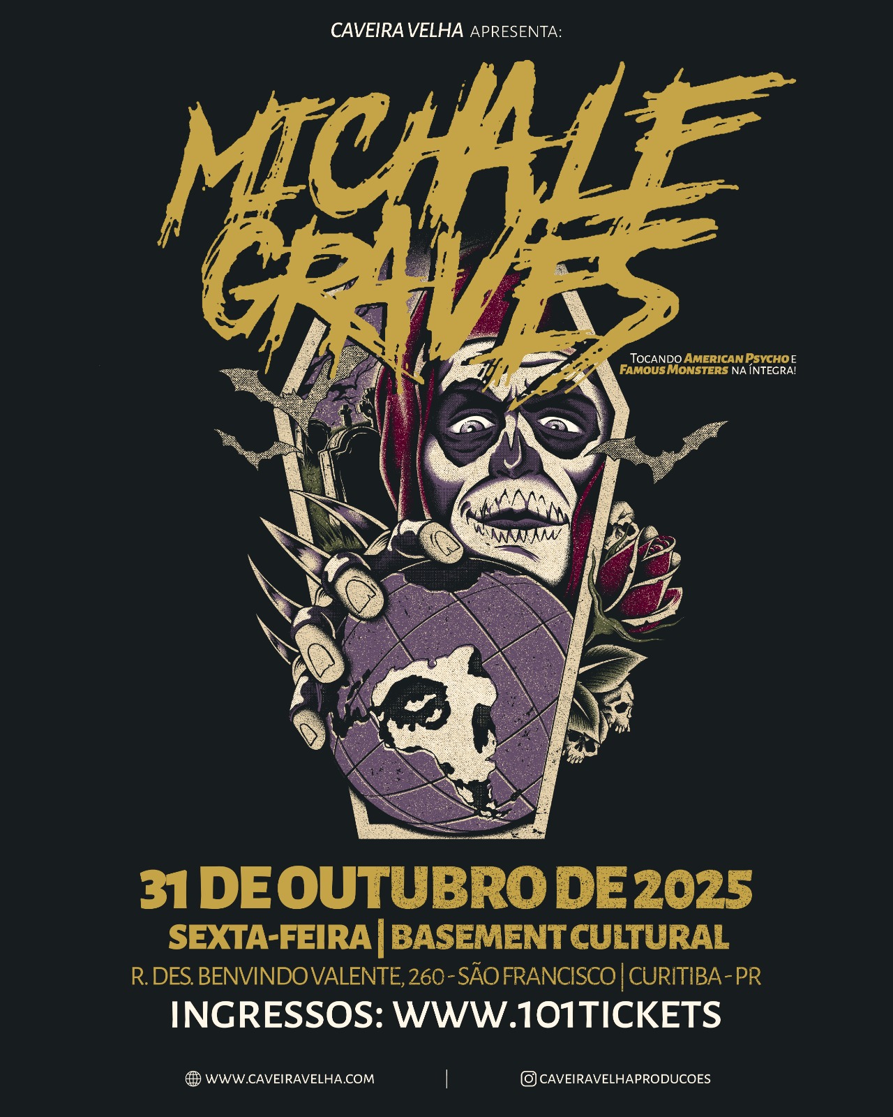 Flayer Michale Graves em Curitiba 